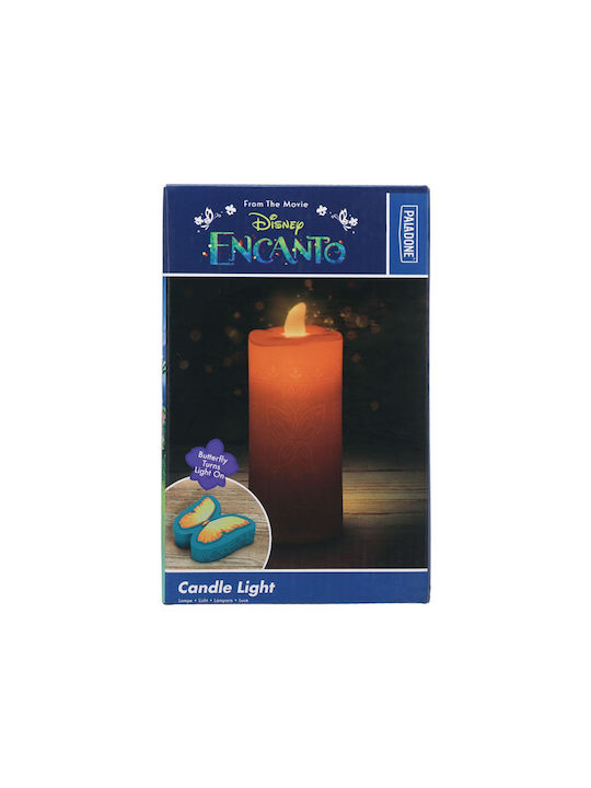 Paladone Детско Декоративно Осветително Тяло Disney Encanto - Candle Light With Butterfly Remote Бежово 17.7x7.3x7.3см