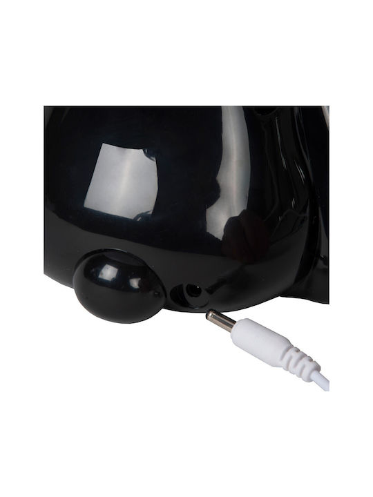 Lucide Lightning Led Παιδικό Διακοσμητικό Φωτιστικό Panda Μαύρο 21x18x26εκ.