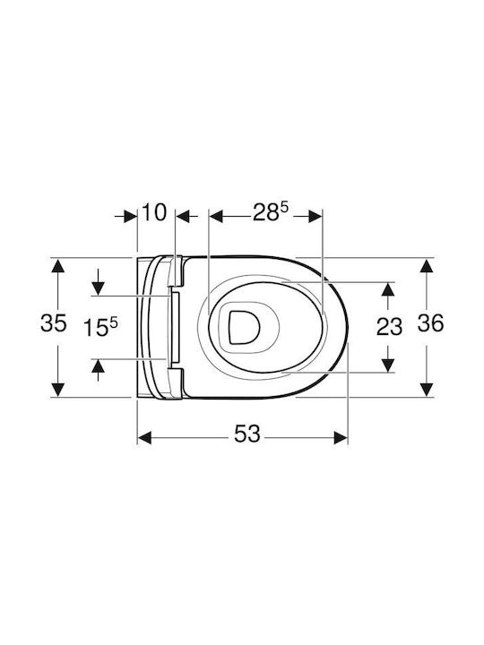 Geberit Λεκάνη Κρεμαστή με Κάλυμμα Soft Close Λευκή Geberit Λεκάνη Κρεμαστή με Κάλυμμα Soft Close Λευκή