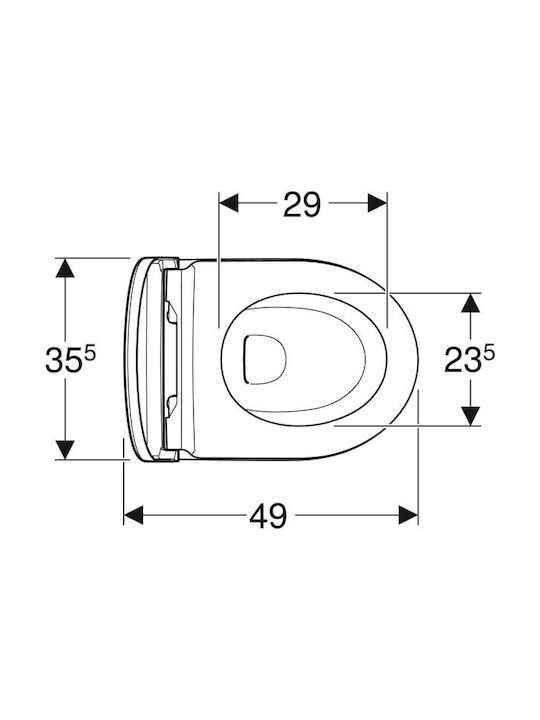 Geberit Short Λεκάνη Κρεμαστή με Κάλυμμα Soft Close Λευκή Geberit Short Λεκάνη Κρεμαστή με Κάλυμμα Soft Close Λευκή