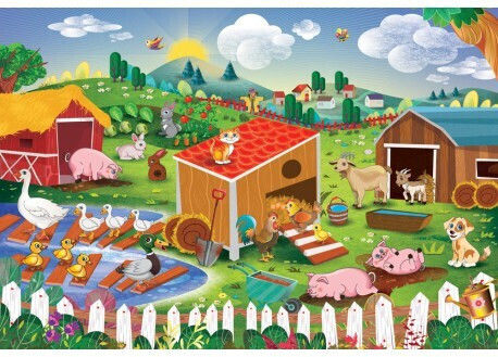 Kids Puzzle Adventure on the Farm for 4+ years old+ Years 48pcs Ellinoekdotiki