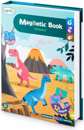 Μαγνητικό Παιχνίδι Κατασκευών Dinosaurs για Παιδιά 3+ Ετών 00024730