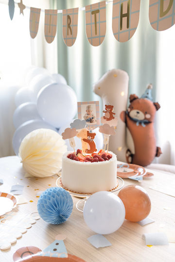 Number 1 Bear Candle