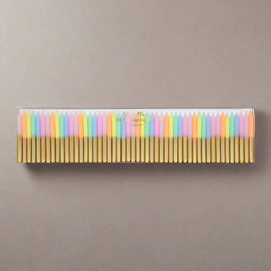 Pastell-Mini-Kerzen 50 Stk
