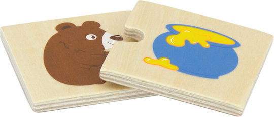 Wooden Kids Peg Puzzle What Do the Animals Eat 30pcs Viga Toys