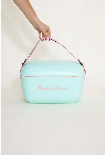Polarbox Classic & Pop Style Portable Fridge 20lt Light Blue - Pink