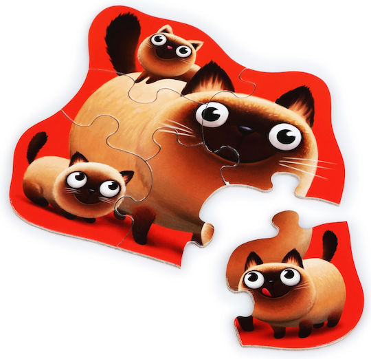 Παιδικό Puzzle Family Match για 3+ Ετών 5pcs Cubika