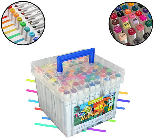 Zeichenmarker Doppelseitig Set 100Stück