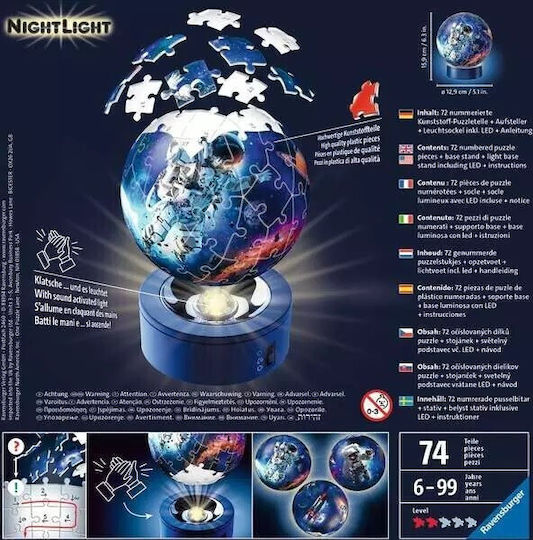 Puzzleball Astronauți pentru 6+ Ani 72buc Ravensburger