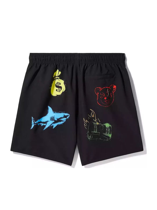 Stencils Men's Swimwear Shorts Black