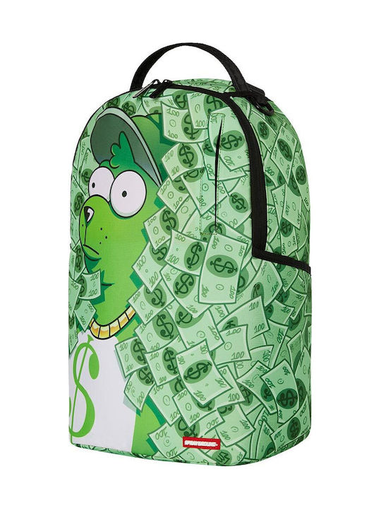 Sprayground DLXR School Bag Backpack Junior High-High School Green with Water Bottle Holder