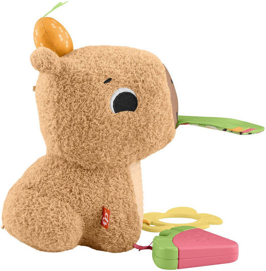 Fisher Price Capybara Animal Fabric with Sounds for 3+ Months