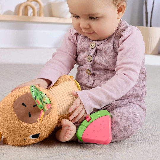 Fisher Price Capybara Animal Fabric with Sounds for 3+ Months