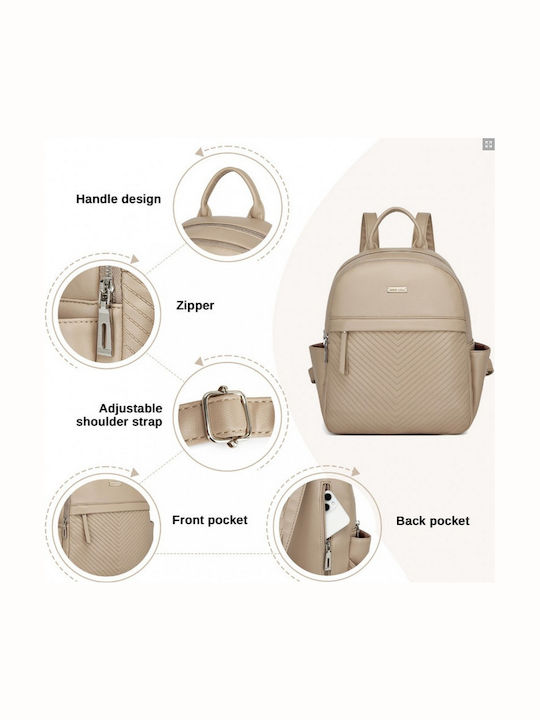 Damentasche Rucksack Khaki