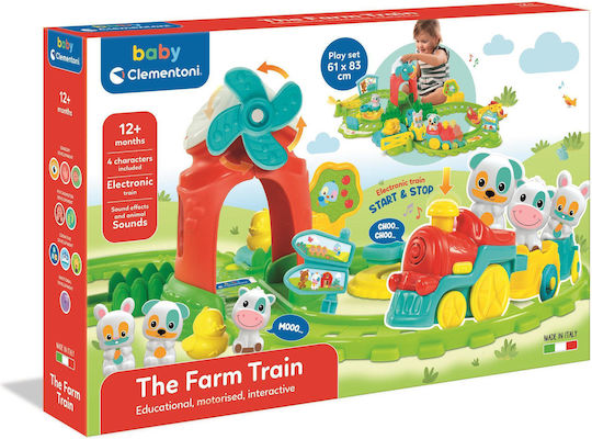 Baby Clementoni Όχημα The Farm Train με Ήχους για 12+ Μηνών