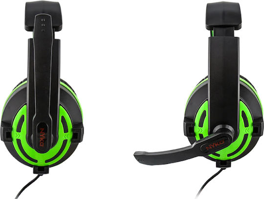 NYKO NX-2600 Over Ear Gaming Headset με σύνδεση 3.5mm Πράσινο for Nintendo Switch / PC / PS4 / PS5 / XBOX