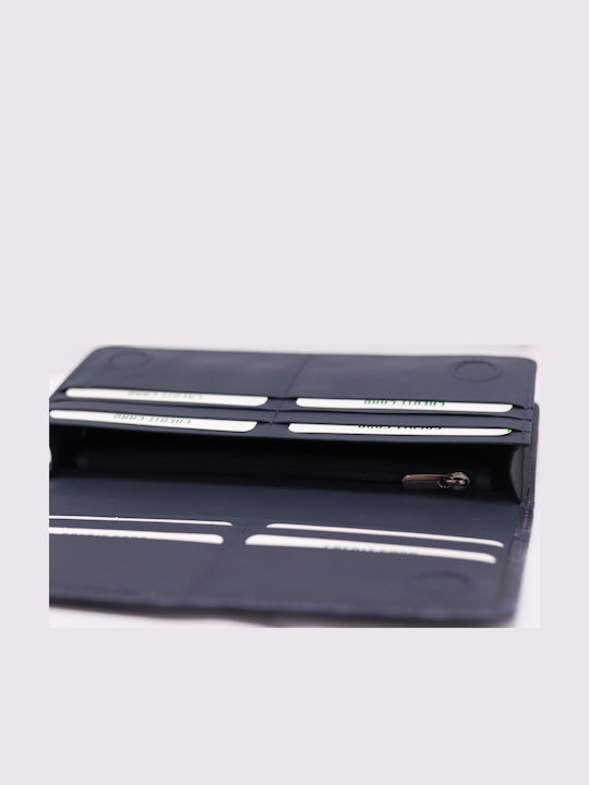 Small Leather Women's Wallet Classic Blue