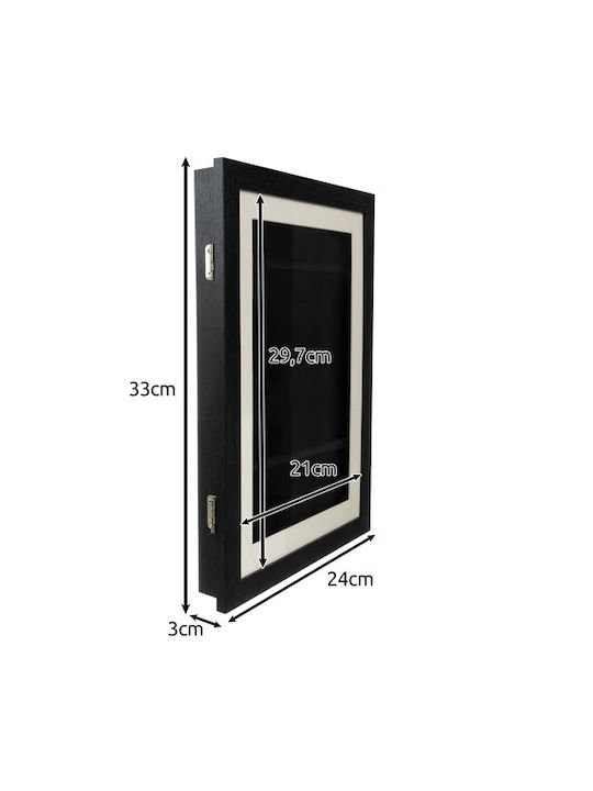 Kruzzel Plastic Photo Frame with Black Frame