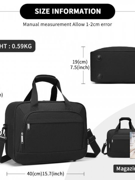 Miss Lulu Shoulder / Handheld Bag for Laptop Black TVK2456-BK