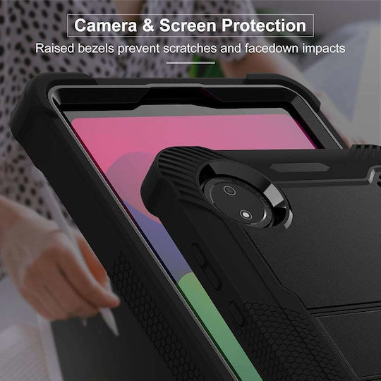 Techsuit Rugged Tabshell Back Cover Durabilă Neagră (Xiaomi Pad 7)