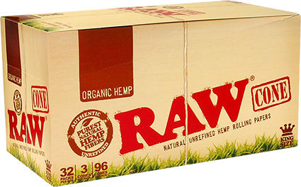 Raw Τσιγαροσωλήνες Classic Cone με Γεύση Classic Εκρού 32 x 32τμχ