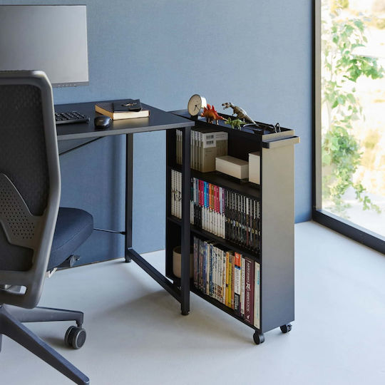 Bücherregal Tower Schwarz 59x15.6x70cm