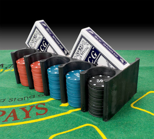 Action One Set 200 Nummerierte Pokerchips in Metallbox 4 G