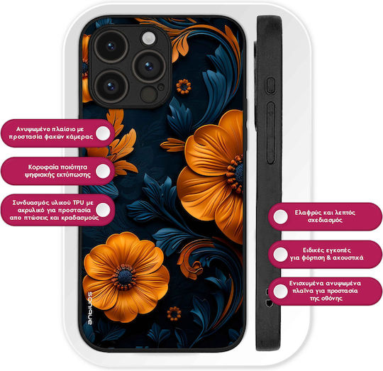 Sonique 3D Flower Series Case for Motorola Moto G31 4G Moto G41 4G Orange 01