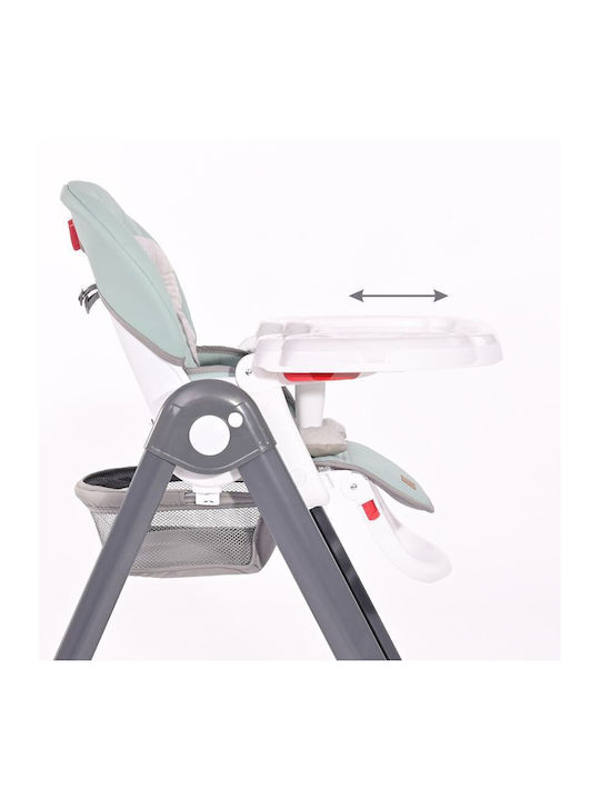 Lorelli Party Foldable Baby Highchair with Adjustable Height Beige