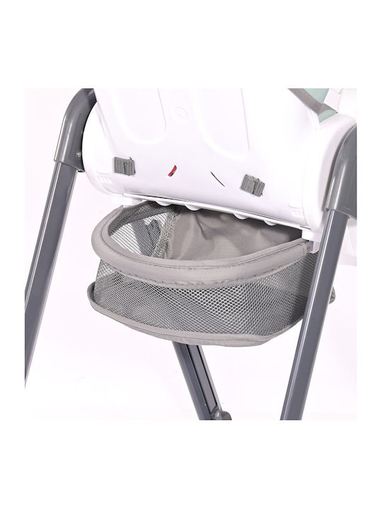Lorelli Party Foldable Baby Highchair With Adjustable Height Green