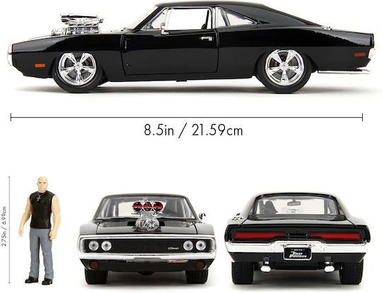 Jada Toys Furious Dodge Charger Toy Car 1:24 for 8++ Years