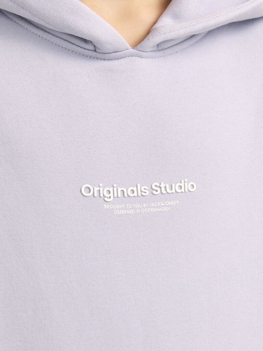 Kids Sweatshirt with Hood and Pockets Lilac