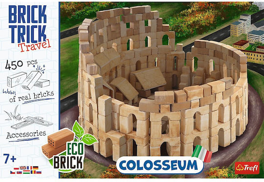 Trefl Jucărie de Construcție din Ceramică Brick Trick Xl Travel Colosseum