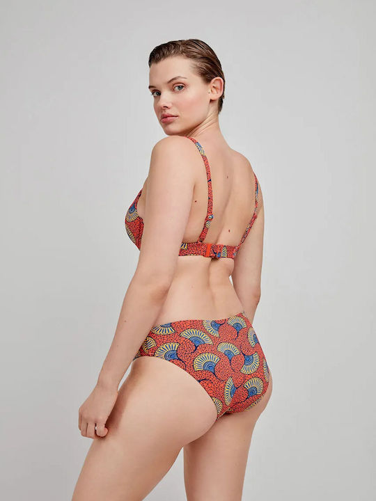 Underwire Bikini Bra with Adjustable Straps Multicolour