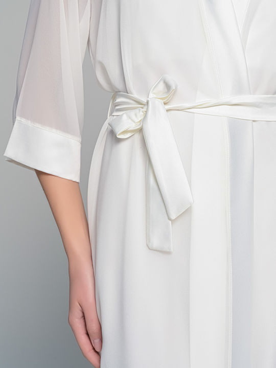 Milena by Paris Summer Bridal Women's Robe Ivory 005368-Ivory