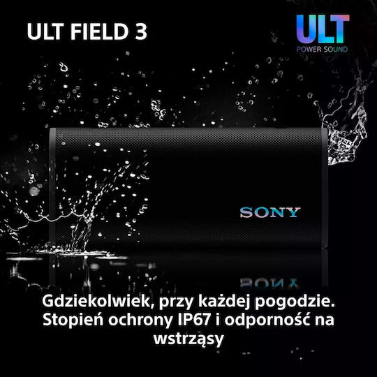 Sony ULT FIELD 3 Wasserdicht Bluetooth-Lautsprecher 27W mit Akkulaufzeit bis zu 24 Stunden Schwarz