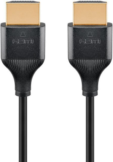 Goobay HDMI 2.1 Ultra High Speed 48Gbps 4K 120Hz HDR VRR Cable HDMI Male - HDMI Male 0.5m Black