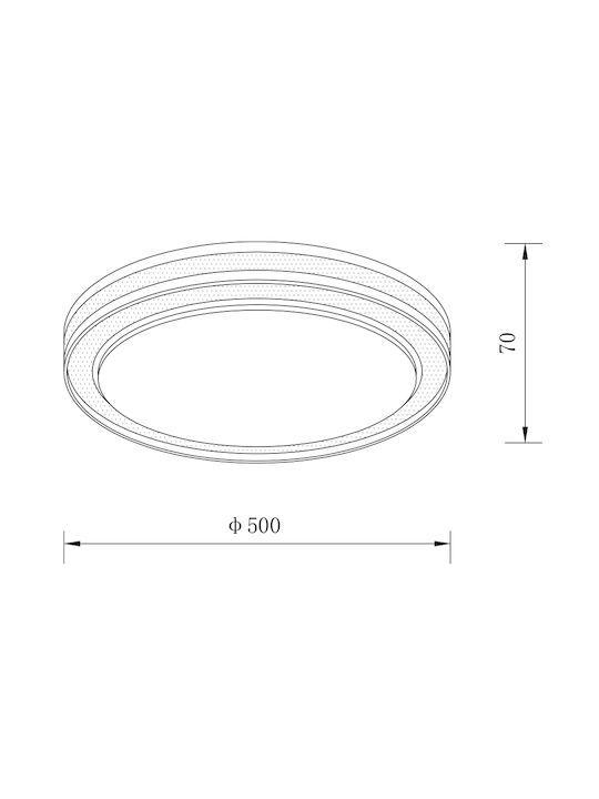 Sun Light Πλαφονιέρα 50εκ. LED με Τηλεχειριστήριο Sun Light Πλαφονιέρα 50εκ. LED με Τηλεχειριστήριο