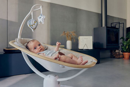 Lionelo Elektrisch Baby Relax Olivia mit Musik Beige Natural für Kind bis 9kg