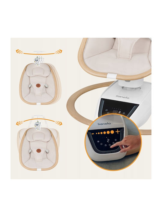 Lionelo Electric Baby Relax Olivia with Music Beige Natural for Child up to 9kg