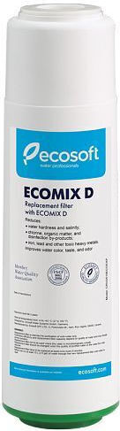 Ecosoft Water Filtration System Single Under Sink / Central Supply with Replacement Filter ECO3/4_CRV2510ECO