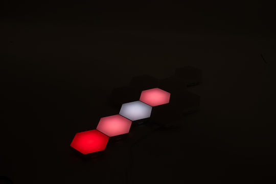 Διακοσμητικό Φωτιστικό Smart LED RGB Hexagon