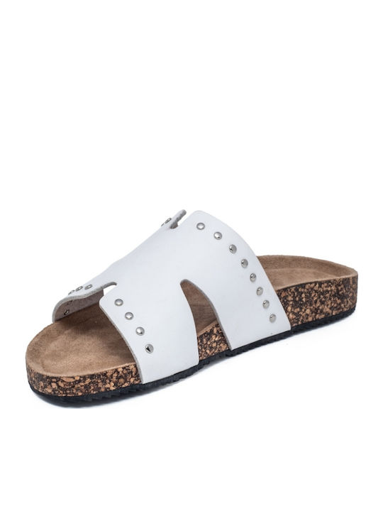 Flache Sandalen für Damen Flatforms in Weiß Farbe