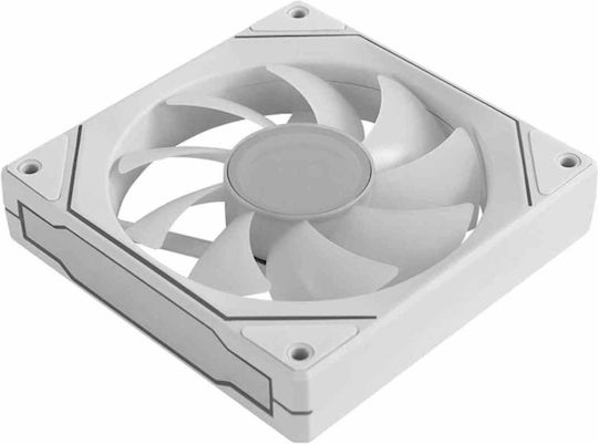 Aerocool Phantom M-3 Корпусен вентилатор 120мм с ARGB осветление и връзка 3-Pin / 4-изводна ШИМ 1бр Бял