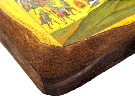 Ξυλινη Εικονα Αγιος Δημητριος 1απ 15x11cm