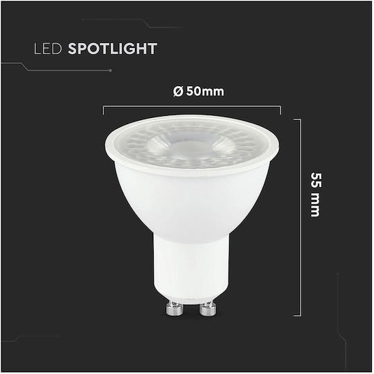 V-TAC LED Bulb 7.5W for Socket GU10 Warm White 610lm
