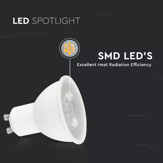 V-TAC LED Bulb 7.5W for Socket GU10 Warm White 610lm