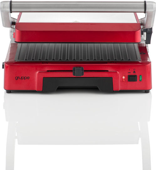 Gruppe Sandwich Maker Grill with Removable Plates 2000W Red