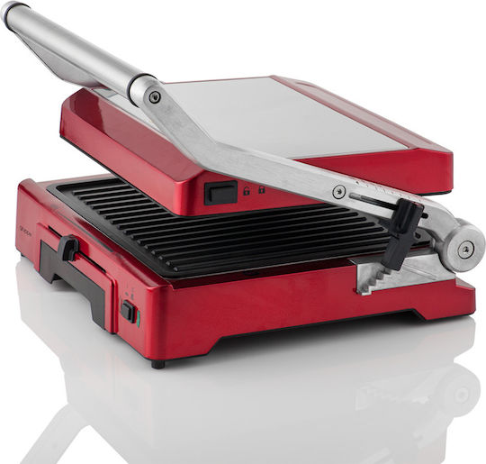 Gruppe Sandwich Maker Grill with Removable Plates 2000W Red