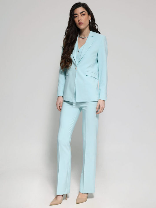 Tresor Women's Blazer Turquoise